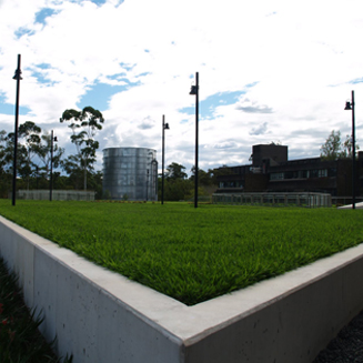Macquarie Library rooftop gardens